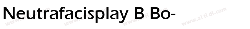 Neutrafacisplay B Bo字体转换